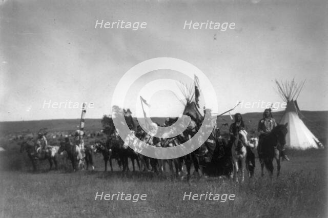 The parade, c1908. Creator: Edward Sheriff Curtis.
