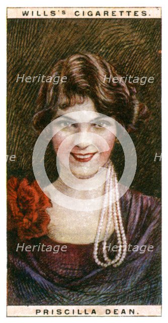 Priscilla Dean (1896-1987), American atress, 1928.Artist: WD & HO Wills