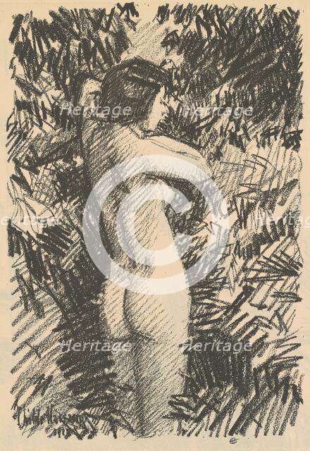 Nude [recto], 1918. Creator: Frederick Childe Hassam.