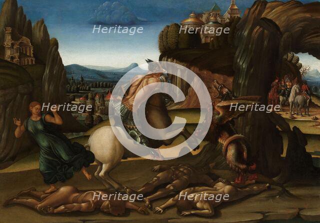 Saint George and the Dragon, 1495-1505. Creator: Unknown.
