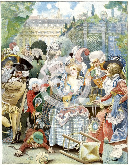 'The royal palace, under the convention, 18th century', c1870-1950.Artist: Ferdinand Sigismund Bac