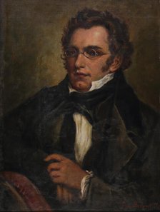 Portrait of Franz Schubert (1797-1828), c. 1850. Creator: Anonymous.