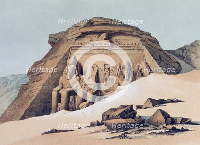 'Temple of Abu Simbel', 1842-1845. Artist: E Weidenbach