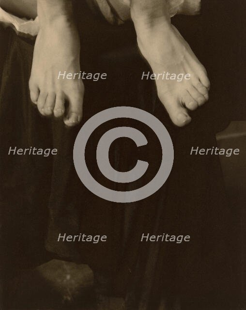 Georgia O'Keeffe - Feet, 1918. Creator: Alfred Stieglitz.