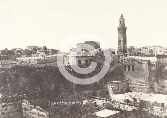Jérusalem, Sainte-Marie-la-Latine, 1854. Creator: Auguste Salzmann.
