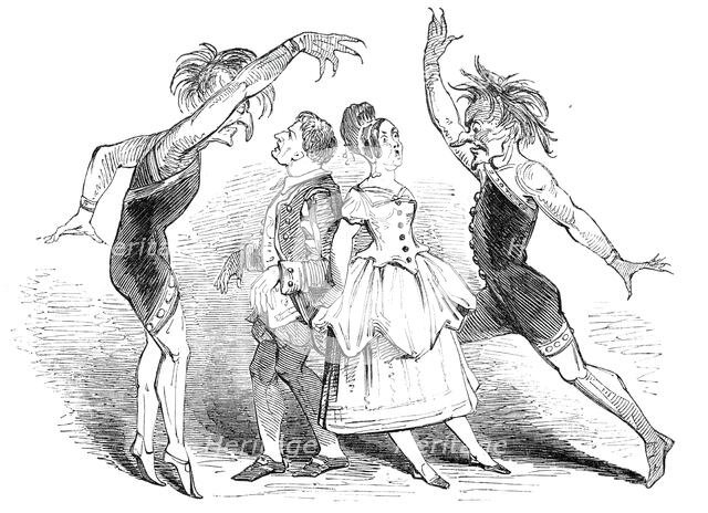 Scene from "The Castles of the Seven Passions", at the Lyceum Theatre, 1844. Creator: Unknown.