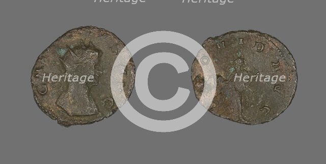 Antoninianus (Coin) Portraying Emperor Gallienus, 260-268. Creator: Unknown.