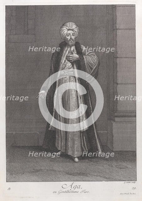 Aga, ou Gentilhomme Turc, 1714-15. Creator: Unknown.