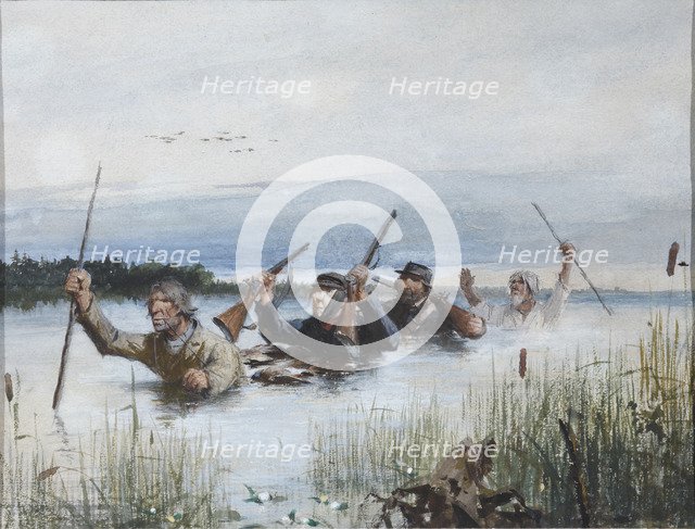 Illustration for the story Lgov (from A Sportsman's Sketches) by Ivan Turgenev, 1870s.