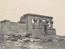 Nubie. Temple de Déböd. Parembole de l'itinéraire d'Antonin, 1850. Creator: Maxime du Camp.