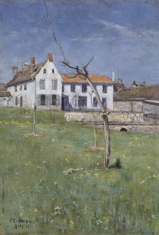 The Laurent Boarding House, Grez-sur-Loing, 1886. Creator: Elias Erdtman.
