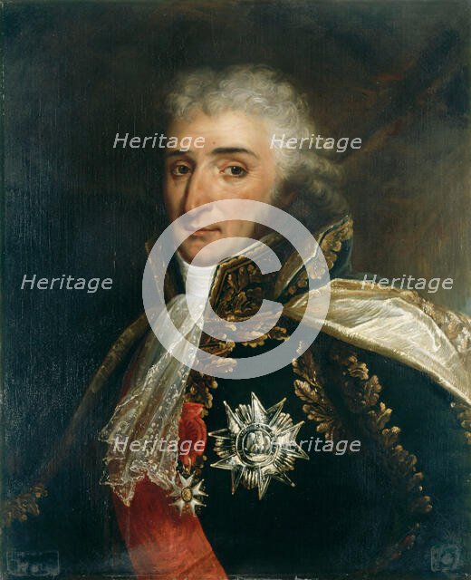 Charles Pierre François Augereau, duc de Castiglione (1757-1816), Marshal of the Empire, 1834. Creator: Lefévre, Robert (1756-1830).