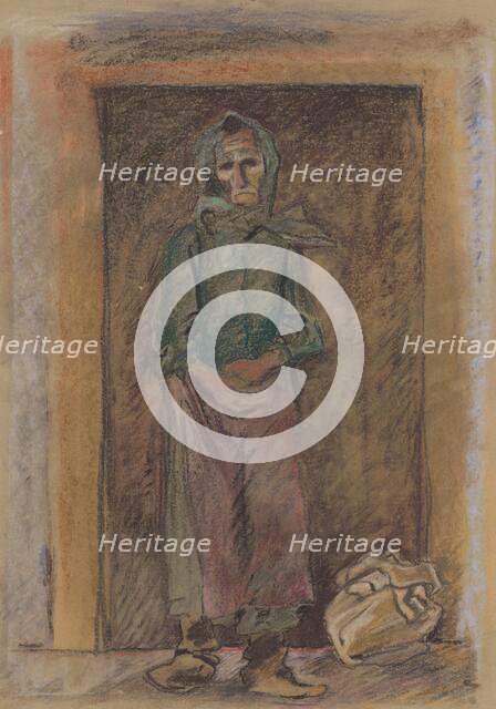 Old woman, around 1935-1940. Creator: Arnold Peter Weisz-Kubincan.