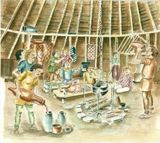 A Celtic Feast, Iron Age, (c1990-2010). Artist: Chris Evans.