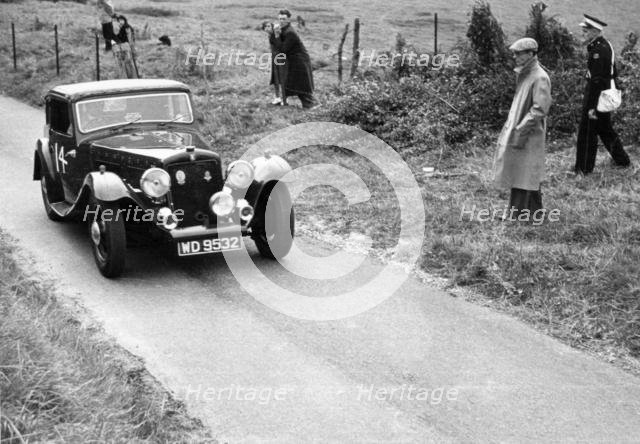 1934 Skinner Special at B.A.R.C. Brunton Hill Climb 1952. Creator: Unknown.