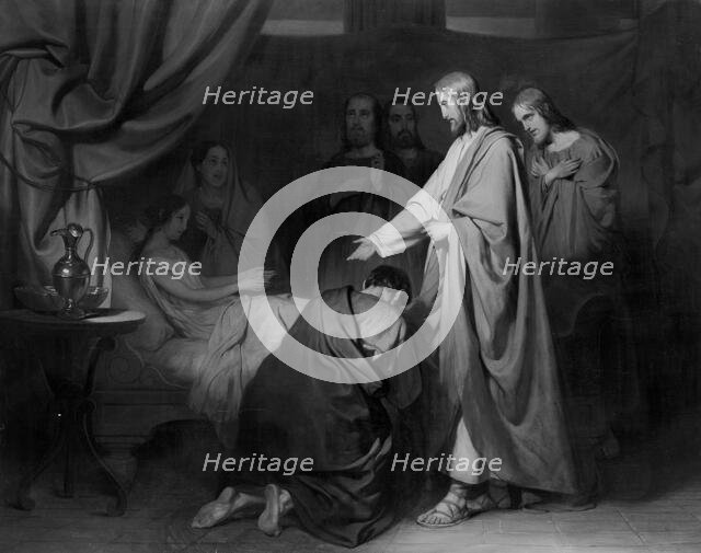 The Raising of Jairus' Daughter, 1830-1849.  Creator: Willem Hendrik Schmidt.