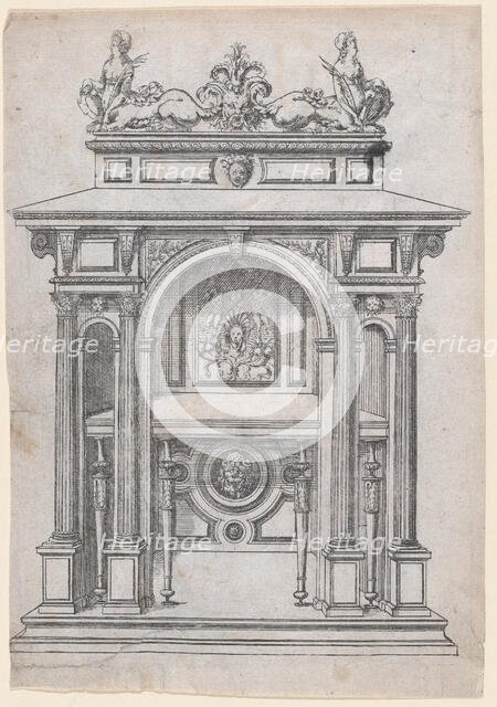 Furniture Design, 1565-70. Creator: Jacques Androuet Du Cerceau.