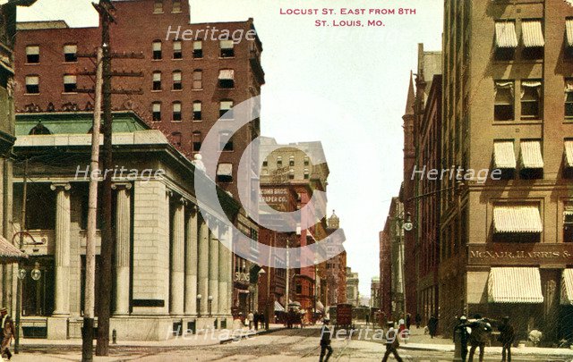 Locust Street, St Louis, Missouri, USA, 1911. Artist: Unknown