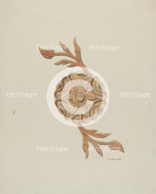 Detail of Confessional, c. 1936. Creator: Randolph F Miller.