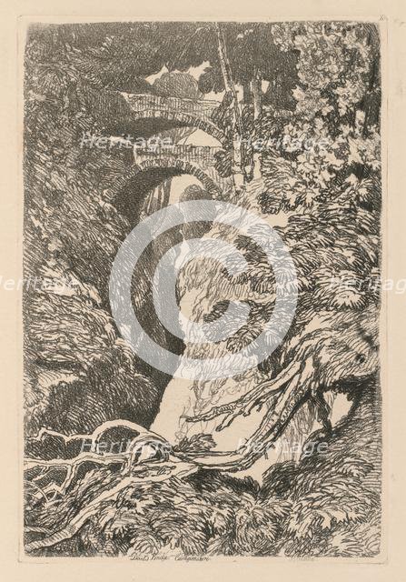 Liber Studiorum: Plate 10, The Devil's Bridge, Cardinganshire, 1838. Creator: John Sell Cotman (British, 1782-1842).