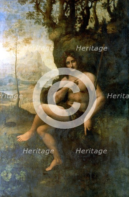'John the Baptist, with the attributes of Bacchus', 1513-1516.  Artist: Leonardo da Vinci