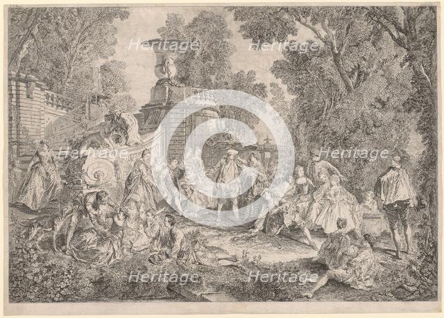 The Game of Blind Man's Bluff, 1739. Creator: Charles-Nicolas Cochin (French, 1715-1790).