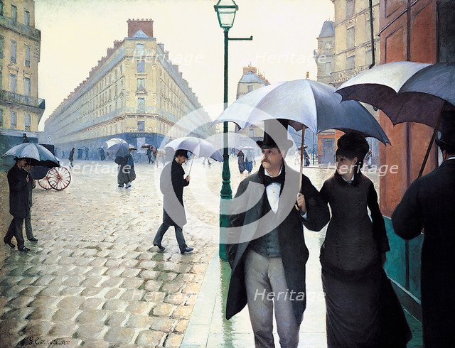 'Paris Street; Rainy Day', 1877. Artist: Gustave Caillebotte