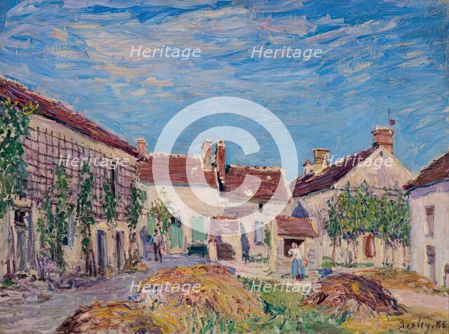 Une Cour aux Sablons, 1885. Creator: Alfred Sisley.