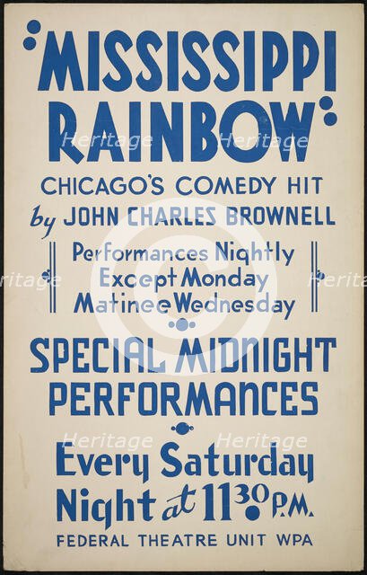 Mississippi Rainbow, [193-]. Creator: Unknown.