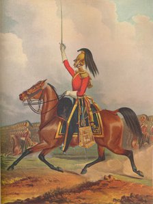 6th Dragoon Guards. Officer (Carabiniers), 1844. (1914).