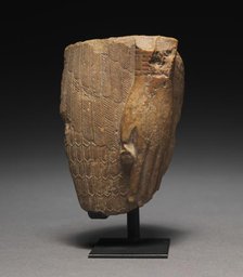 Fragment of a Feather-Garmented Figure, 1540-715 BC. Creator: Unknown.