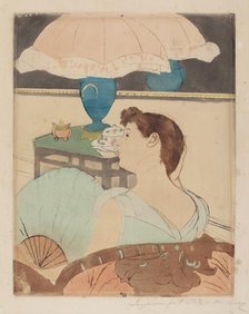 The Lamp, 1890-1891. Creator: Mary Cassatt.