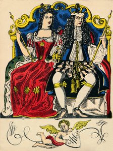 William III and Mary II, King and Queen of Great Britain and Ireland from 1688, (1932). Artist: Rosalind Thornycroft.
