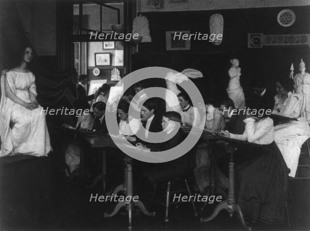 Art class, Eastern High School, (1899?). Creator: Frances Benjamin Johnston.