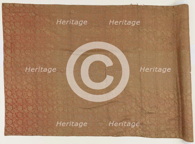 Brocade, silk. A priest's robe, patched: Kesa, Edo period, 1615-1868. Creator: Unknown.