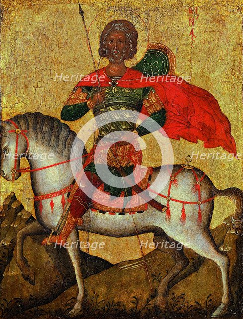 Saint Menas on horseback, Mid of the 15th cen.