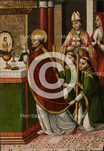 The Mass of Saint Gregory the Great. Artist: Master of Portillo (active 1520-1530)