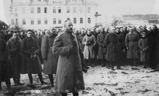 Gen. Zeligowski at mass, Vilna, between c1915 and c1920. Creator: Bain News Service.