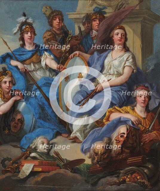 Allegorical portrait of Louis XV. Creator: Van Loo, Amédée (1719-1795).