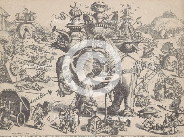 The Siege of an Elephant, c. 1550.
