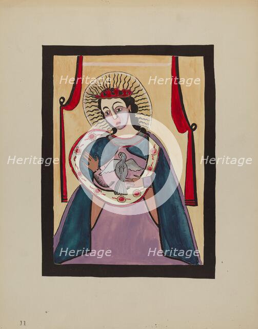 Retabla of Holy Ghost, c. 1936. Creator: E. Boyd.