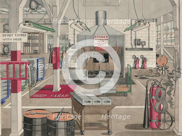 Japan Lacquer Dipping Vat, 1946. Creator: Perkins Harnly.