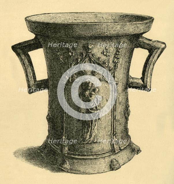 Mortar, 14th century?, (1881).  Creator: W E Mackaness.
