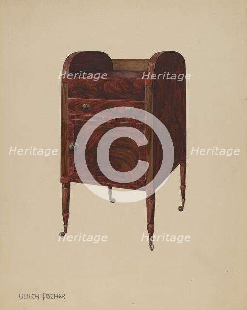 Washstand, c. 1937. Creator: Ulrich Fischer.