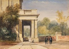 Portico, Chelsea Hospital, 1820-40. Creator: David Cox the Elder.