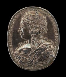Sophia Amelia, 1628-1685, Wife of Frederick III 1643 [reverse], c. 1648. Creator: Master H.L.T..