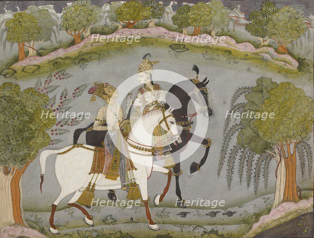 Baz Bahadur and Rupmati, c1720. Artist: Unknown.