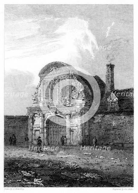 Gateway, Tilbury Fort, Essex, 1810.Artist: G Cooke