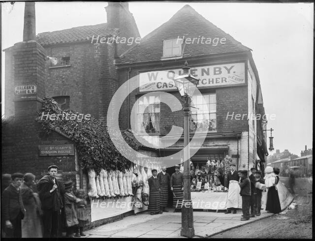 W Quenby Cash Butcher, Felsham Road, Putney, Wandsworth, Greater London Authority, 1902. Creator: William O Field.