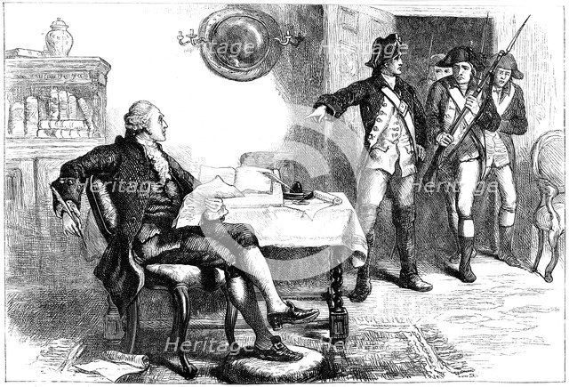 Arrest of William Franklin, New Jersey, 1776 (c1880). Artist: Unknown